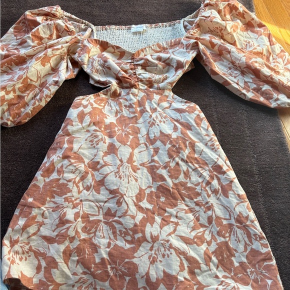 Lovers + Friends Orange and White Floral Mini Dress - Picture 4 of 6